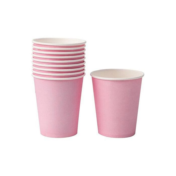 Set de 24 vasos de cartón rosa Baby 200 cc Algon (36 Cajas) 2 Set de 24 vasos de cartón rosa Baby 200 cc Algon (36 Cajas) 2