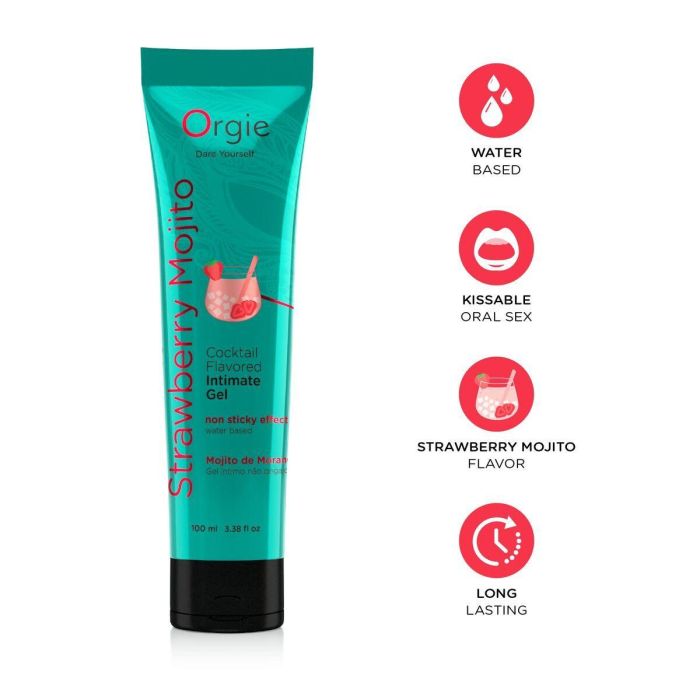 Lubricante Orgie Strawberry Mojito 100 ml Fresa 3