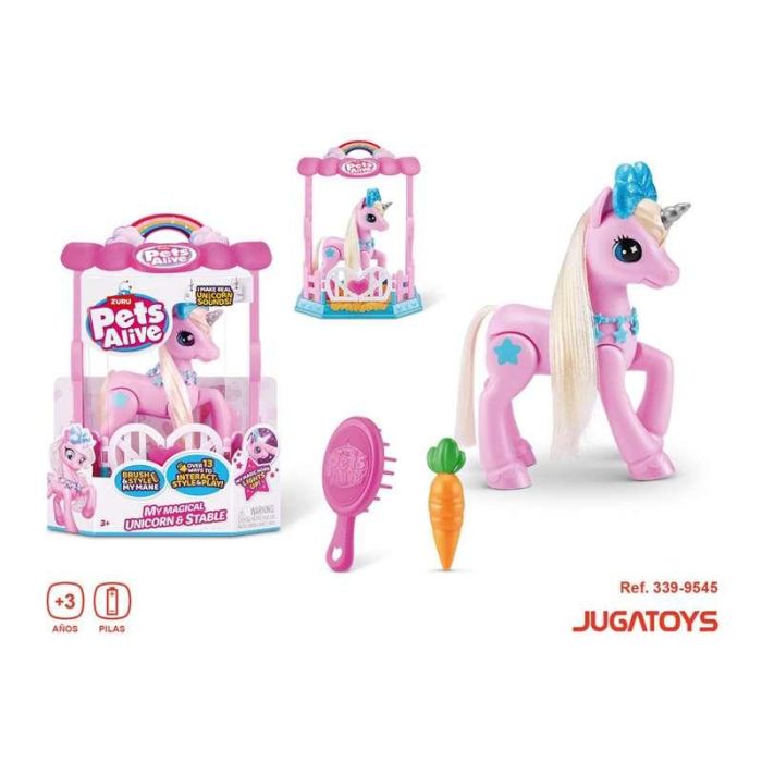 Unicornio robot pets alive con establo y sonidos 2