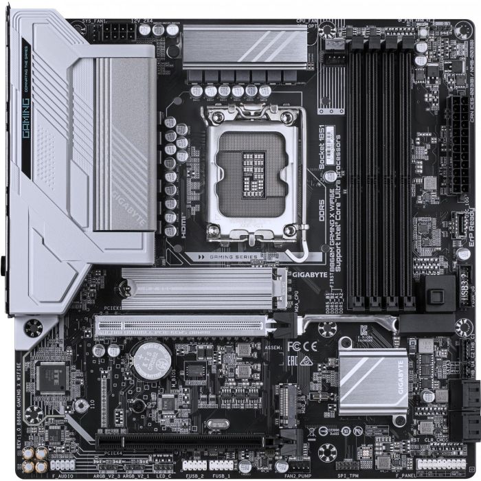 Gigabyte 9MB86MGM6-00-G10 PLACA BASE B860M GAMING X WIFI6E Intel LGA 1851 4DDR5 256GB HDMI DP USB4 2.5G LAN BT5.3 Micro ATX 1