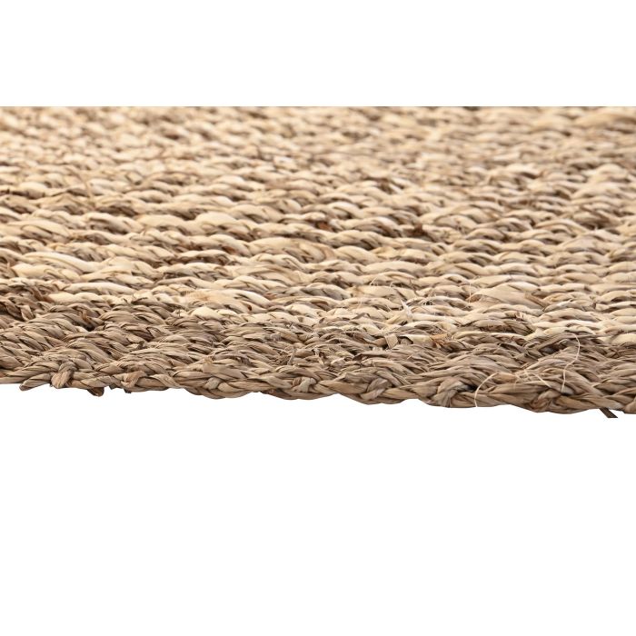 DKD Home Decor Alfombra Decorativa Boho Beige de Seagrass, Fibra de Maíz y Poliéster 150 x 150 cm 3 DKD Home Decor Alfombra Decorativa Boho Beige de Seagrass, Fibra de Maíz y Poliéster 150 x 150 cm 3