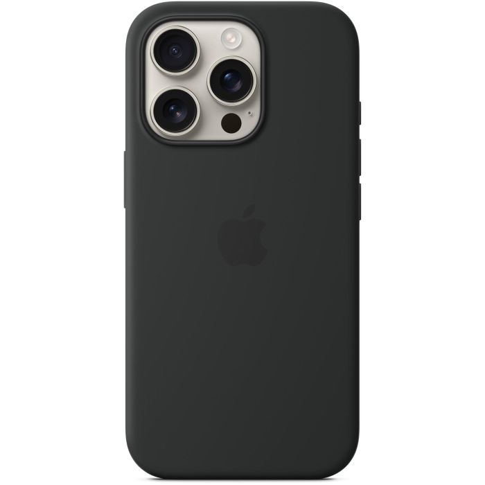 Apple iPhone 16 Pro Funda de silicona con MagSafe Negro 1 Apple iPhone 16 Pro Funda de silicona con MagSafe Negro 1