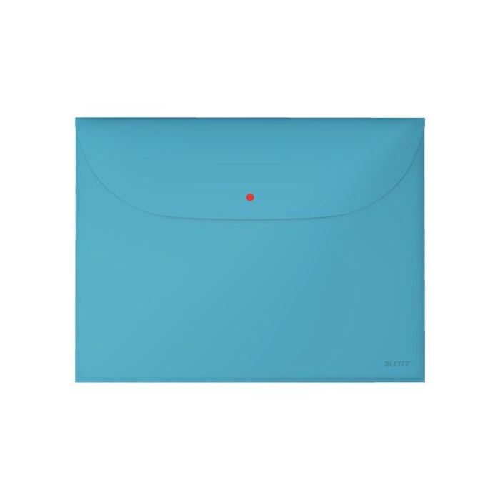 Dosier Sobre Leitz Cosy Pp Opaco Broche A4 Con Dos Bolsillos Azul Pack De 3