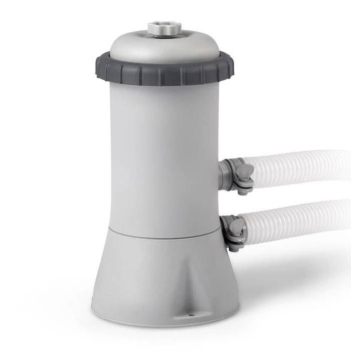 Intex Filtro Purificador de Cartucho 2 m³/h para Piscinas hasta 10 m³ con Purga de Aire, Cartucho y Mangueras Ø32mm