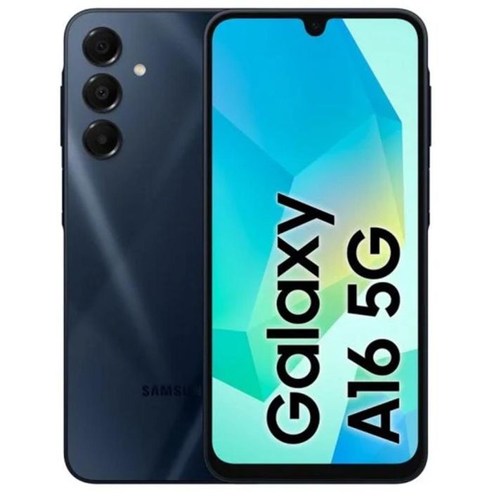 Samsung SM-A166BZKDEUB Smartphone Galaxy A16 5G 128GB 4GB RAM Pantalla 6.7" Super AMOLED 90Hz Cámara 50MP Batería 5000mAh Negro Azul Samsung SM-A166BZKDEUB Smartphone Galaxy A16 5G 128GB 4GB RAM Pantalla 6.7" Super AMOLED 90Hz Cámara 50MP Batería 5000mAh Negro Azul