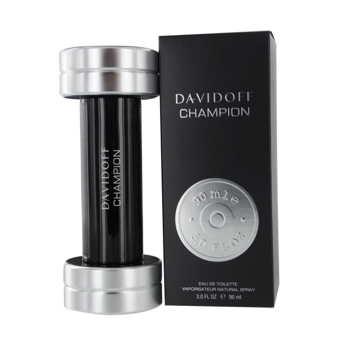 Davidoff Champion Eau de Toilette Vaporizador para Hombre 90 ml | Aroma Amaderado Aromático con Bergamota, Gálbano y Cedro