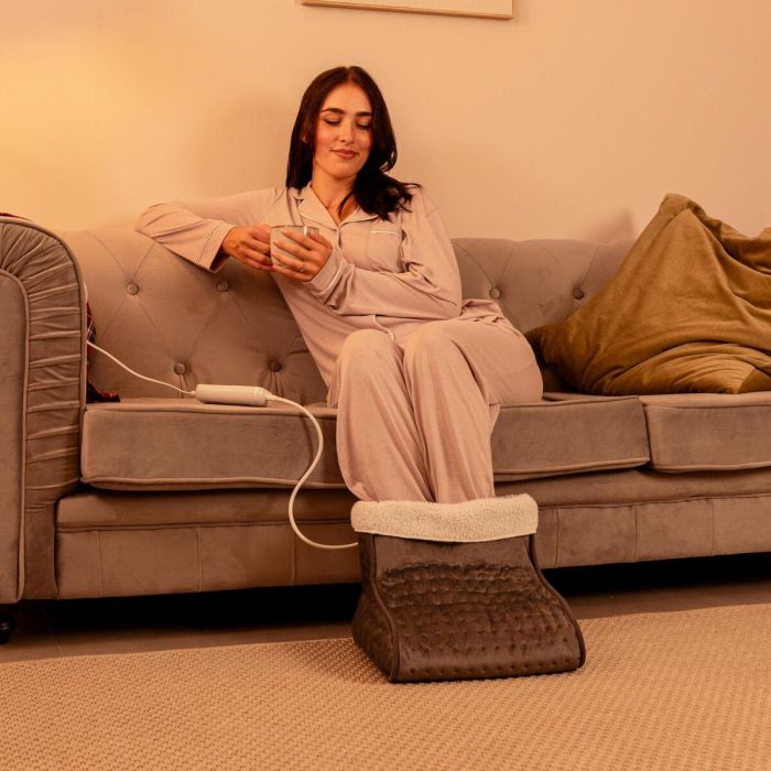 Calientapiés Cecotec HeatConfort FootWarmer Negro Gris 3 Calientapiés Cecotec HeatConfort FootWarmer Negro Gris 3