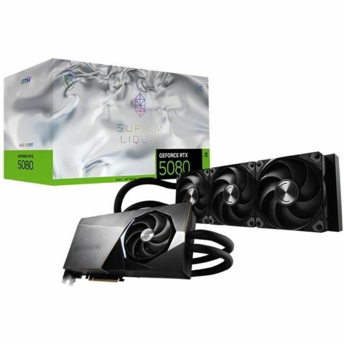 MSI MSI4711377292221 Tarjeta gráfica GeForce RTX 5080 16G SUPRIM LIQUID SOC 22 MSI MSI4711377292221 Tarjeta gráfica GeForce RTX 5080 16G SUPRIM LIQUID SOC 22