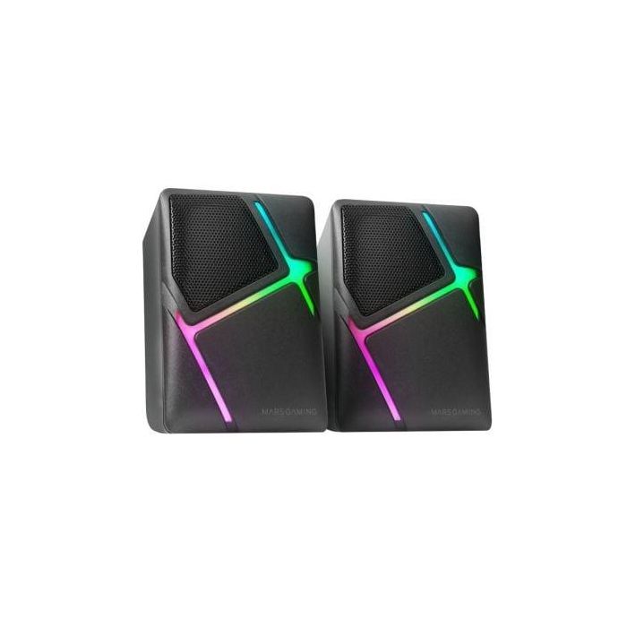 Mars Gaming MS-H Altavoces Gaming RGB Flow 3D Surround 10W 2.0 Estéreo Compactos Negros con Control de Volumen y Conexión Jack 0 Mars Gaming MS-H Altavoces Gaming RGB Flow 3D Surround 10W 2.0 Estéreo Compactos Negros con Control de Volumen y Conexión Jack 0