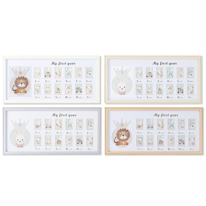 Marco de Fotos Home ESPRIT Cristal Madera MDF 56,5 x 2 x 27,5 cm (4 Unidades) Marco de Fotos Home ESPRIT Cristal Madera MDF 56,5 x 2 x 27,5 cm (4 Unidades)