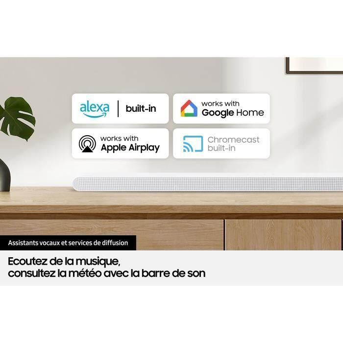 Barra de sonido 3.1.2ch - SAMSUNG - HW-S811D - Inalámbrica Atmos - Ultrafina - Wifi - Bluetooth - Control por voz - Q-Symphony 3.0 - 5 Barra de sonido 3.1.2ch - SAMSUNG - HW-S811D - Inalámbrica Atmos - Ultrafina - Wifi - Bluetooth - Control por voz - Q-Symphony 3.0 - 5