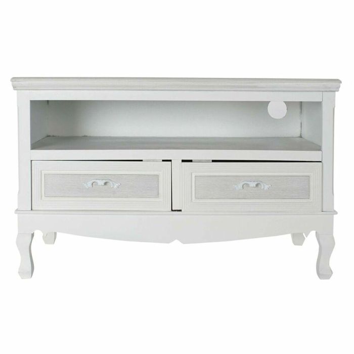 Mesa Centro Romantico DKD Home Decor Blanco 42 x 61 x 100 cm 2