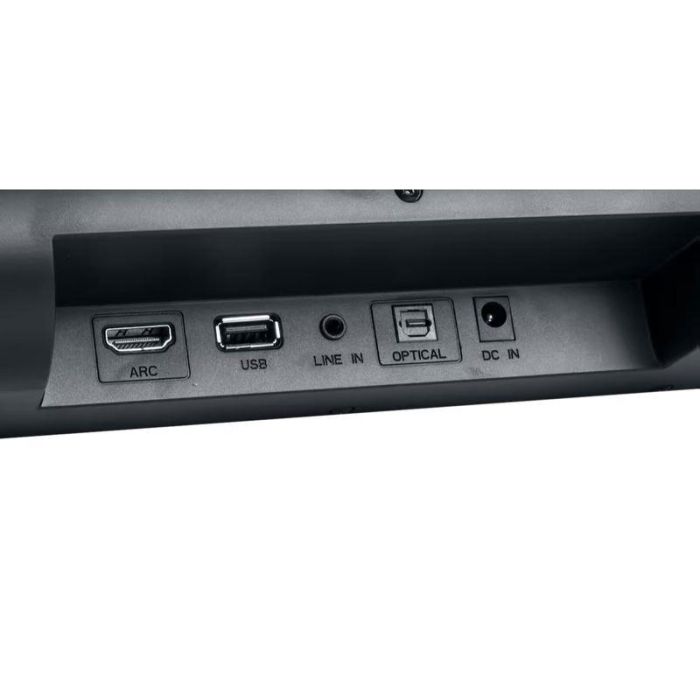 Barra de Sonido Muse Negro 120 W Bluetooth