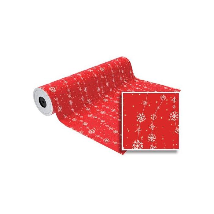 Papel De Regalo Bobina Basika 31 Cm X 85 M (2 Kg Aprox.) Navidad (Nv1801 31 Cm)