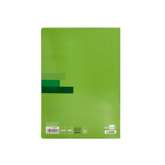 Liderpapel Scriptus Libreta A4 48 Hojas 90gr Cuadro 4mm con Margen 2 Liderpapel Scriptus Libreta A4 48 Hojas 90gr Cuadro 4mm con Margen 2