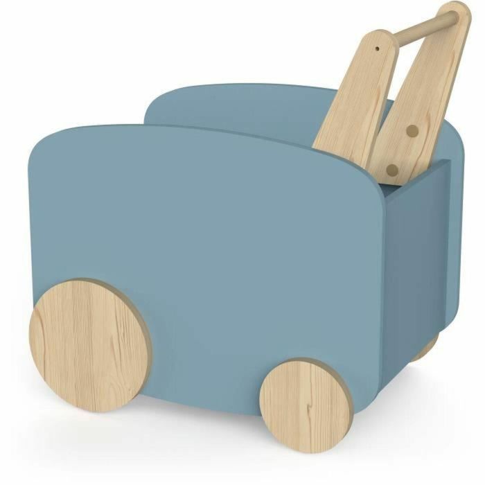 Demeyere DEM3397704291634 Carro de almacenamiento con ruedas FIRMIANA, Estilo escandinavo, Azul tormenta y madera natural, 49,8 x 35 x 52,5 cm 4 Demeyere DEM3397704291634 Carro de almacenamiento con ruedas FIRMIANA, Estilo escandinavo, Azul tormenta y madera natural, 49,8 x 35 x 52,5 cm 4