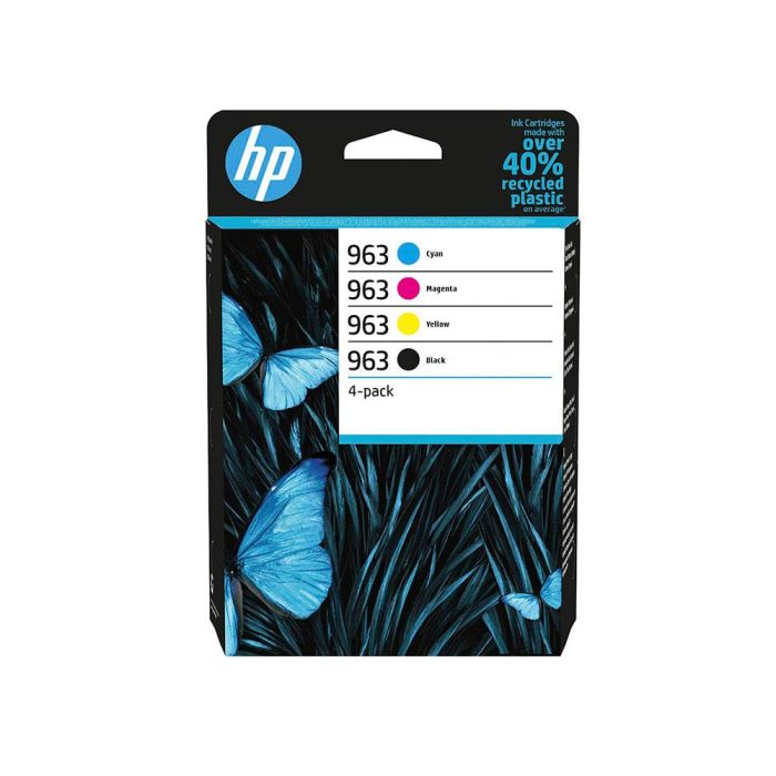 Hp Tinta Bk, C, M, Y, Officejet Pro 9000 Series - Nº 963 *Pack De 4* 1