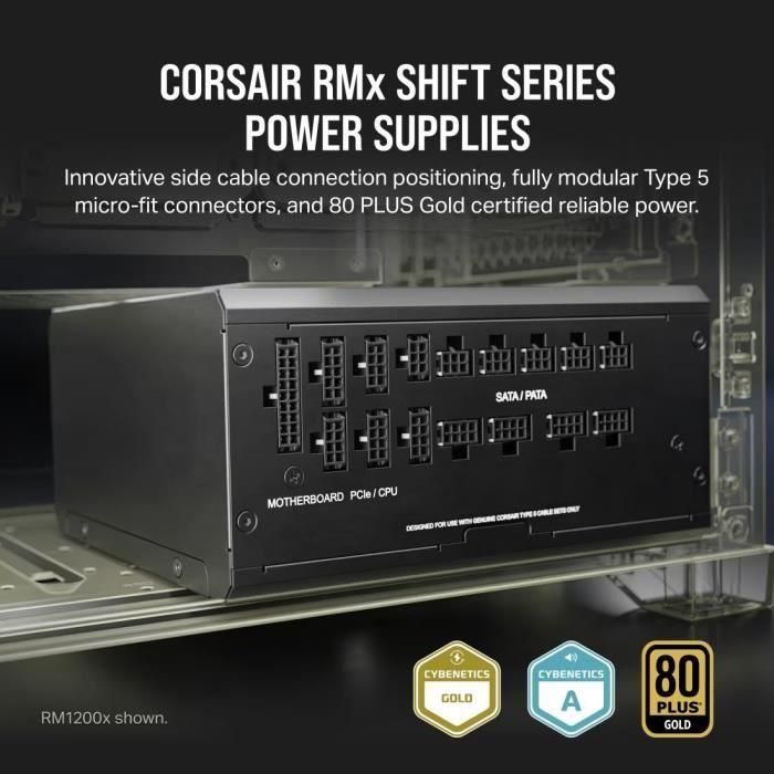 Corsair CP-9020251-EU RMx Shift Series RM750x - Fuente de Alimentación para PC 750W 80 PLUS Gold 1