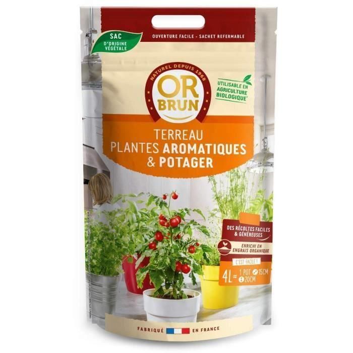 Oro Marrón-Terreau Verduras y Aromáticas 4L 1