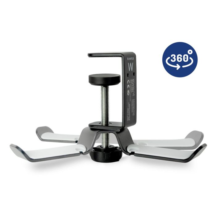 Ewent EW1585 Soporte Auriculares Ajustable para Escritorio, Compatible con Bose, HyperX, Sennheiser, Beats, JBL, Sony PlayStation 2