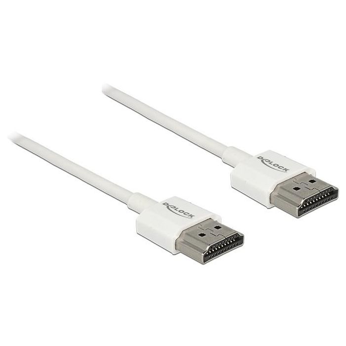 DeLOCK Kabel High Speed HDMI con Ethernet - HDMI-A Macho > HDMI-A Macho 3D 4K 2 m Slim