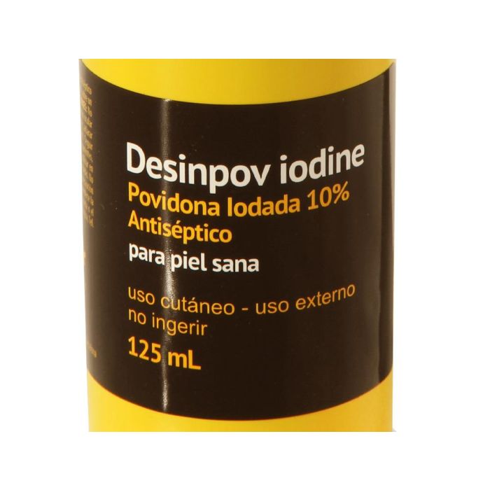 Povidona Yodada Desinpov Antiseptica 10% Bote De 125 mL 2