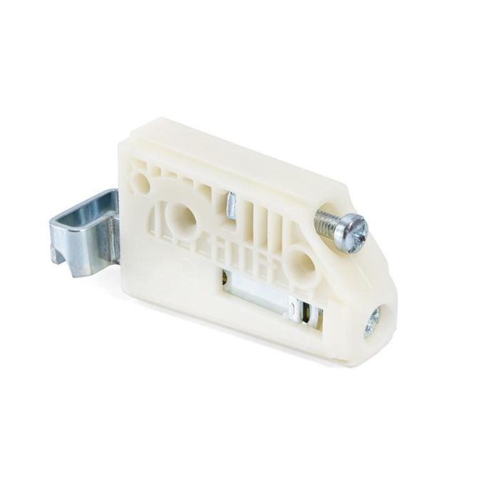 CAMAR 806 Colgador de Armario Resistente, Fabricado en Nylon Blanco, con Logo a la Derecha, Capacidad de Carga de Hasta 50 Kgs. 1