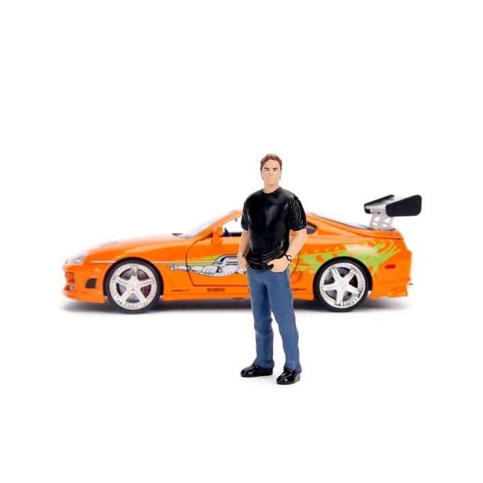 Coche metal supra fast&furious con figura brian escala 1:24 11 Coche metal supra fast&furious con figura brian escala 1:24 11