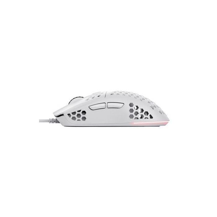 Trust Gaming GXT 929W Helox Ratón Gaming Óptico 6400 DPI Ultraligero 65g RGB 6 Botones Programables Cableado USB Blanco 1 Trust Gaming GXT 929W Helox Ratón Gaming Óptico 6400 DPI Ultraligero 65g RGB 6 Botones Programables Cableado USB Blanco 1