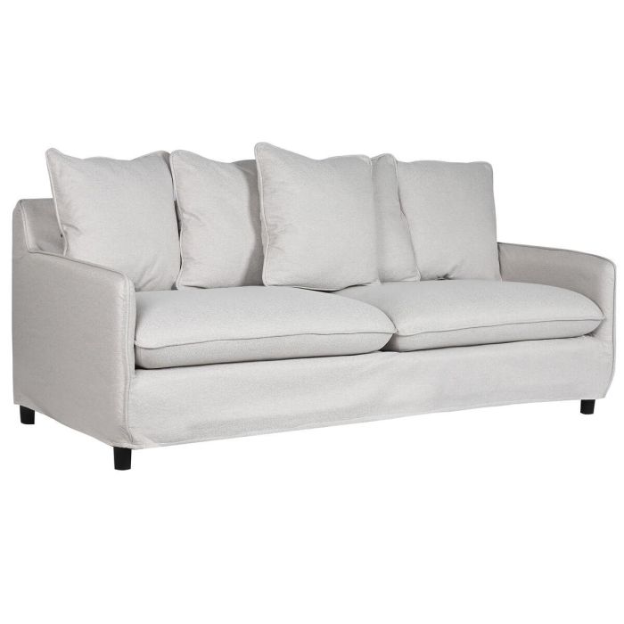 Sofa Moderno DKD Home Decor Beige 85 x 90 x 196 cm Sofa Moderno DKD Home Decor Beige 85 x 90 x 196 cm