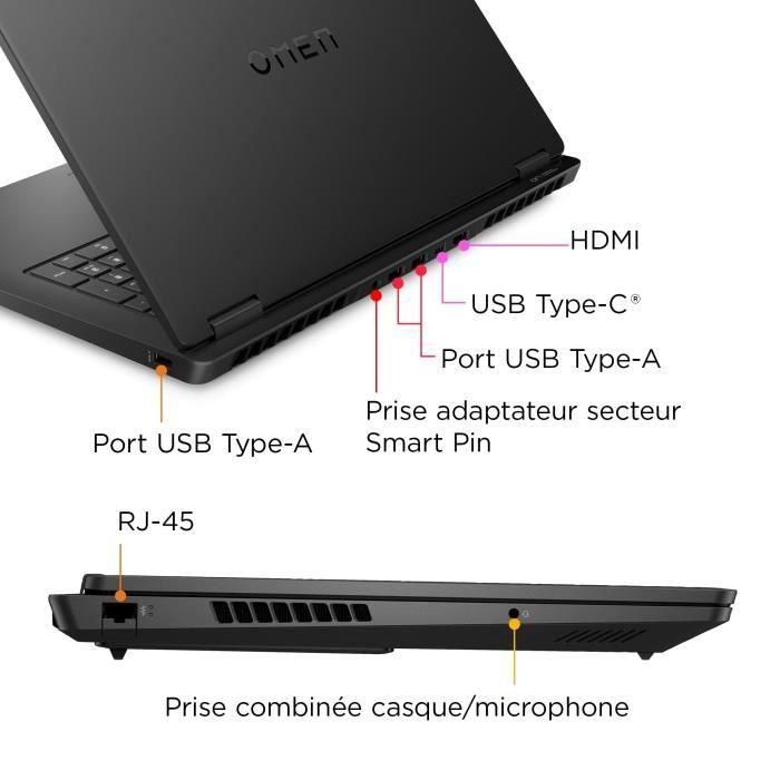 Portátil para juegos HP Omen 17-db0101nf - Windows 11 - Pantalla FHD IPS de 17,3" a 144 Hz - RTX 4050 de 6 GB - Ryzen 5-8645HS - 16 GB - SSD de 512 GB - AZERTY 5 Portátil para juegos HP Omen 17-db0101nf - Windows 11 - Pantalla FHD IPS de 17,3" a 144 Hz - RTX 4050 de 6 GB - Ryzen 5-8645HS - 16 GB - SSD de 512 GB - AZERTY 5