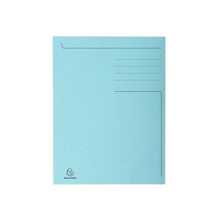Subcarpeta Exacompta Forever 3 Solapa 280G A4 Azul Claro Paquete De 50