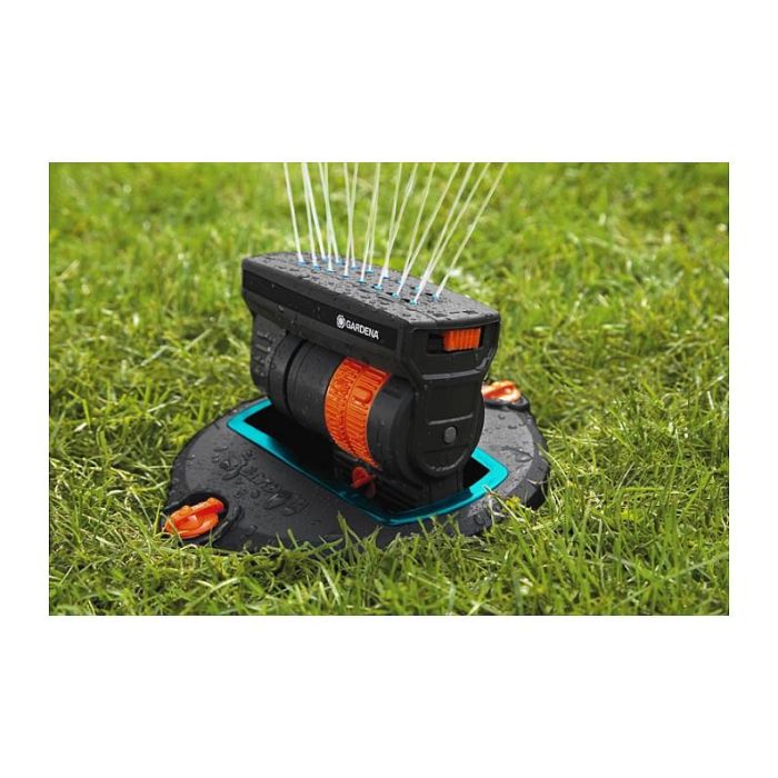 Gardena Versenk-Viereckregner OS 140 Aspersor Emergente para Césped, Área de Riego hasta 140 m², Negro 1