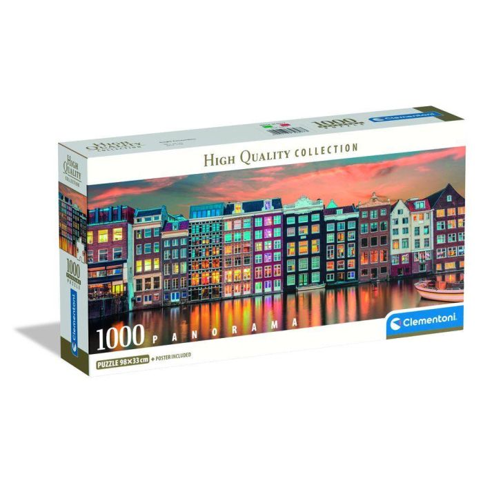 Puzzle Panorama Bright Amsterdam High Quality 1000pzs 1