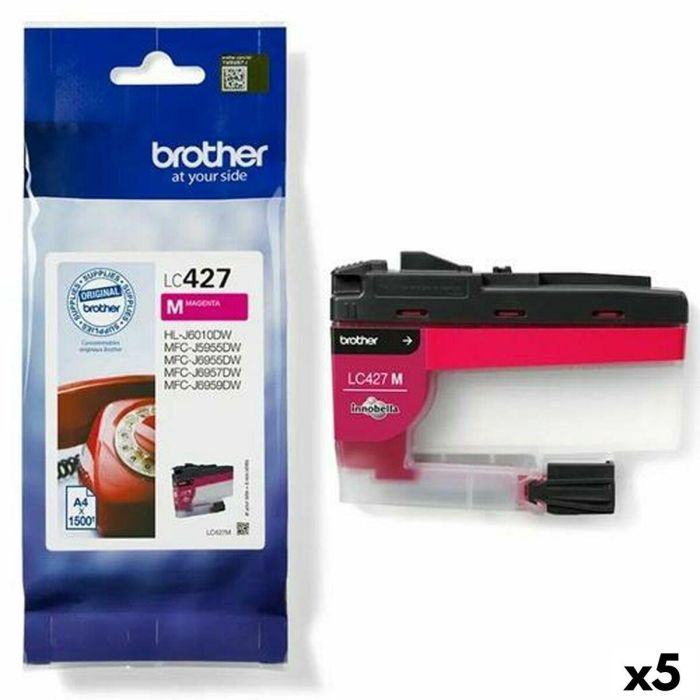 Cartucho de Tinta Original Brother MFCJ5955DW, MFCJ6955DW Magenta (5 Unidades) 0 Cartucho de Tinta Original Brother MFCJ5955DW, MFCJ6955DW Magenta (5 Unidades) 0