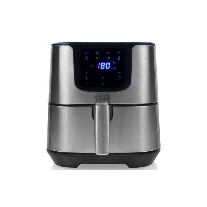 Princess 182060 Freidora de Aire Airfryer Deluxe Digital XXL, 5.5L, 1700W, Sin Aceite, 8 Programas, Acero Inox 1