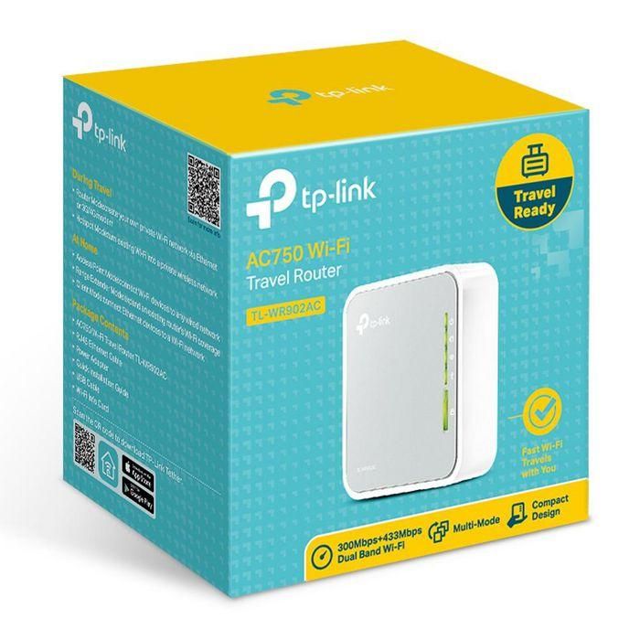 TP-Link TL-WR902AC Router de Viaje Wi-Fi AC750 Doble Banda 2.4/5GHz Portátil con USB 2.0 para Carga y Compartir Archivos 3 TP-Link TL-WR902AC Router de Viaje Wi-Fi AC750 Doble Banda 2.4/5GHz Portátil con USB 2.0 para Carga y Compartir Archivos 3