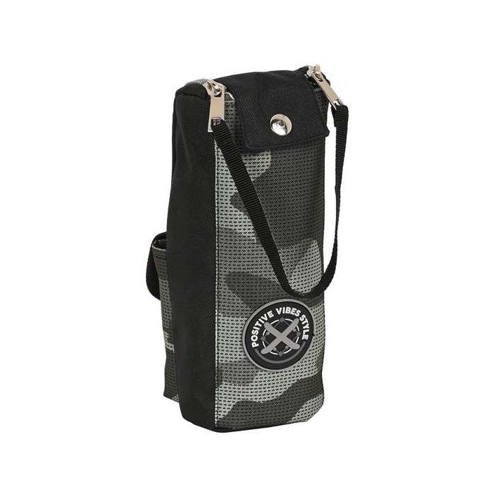 Estuche Escolar Safta Stone Negro 6 x 21 x 6 cm 1