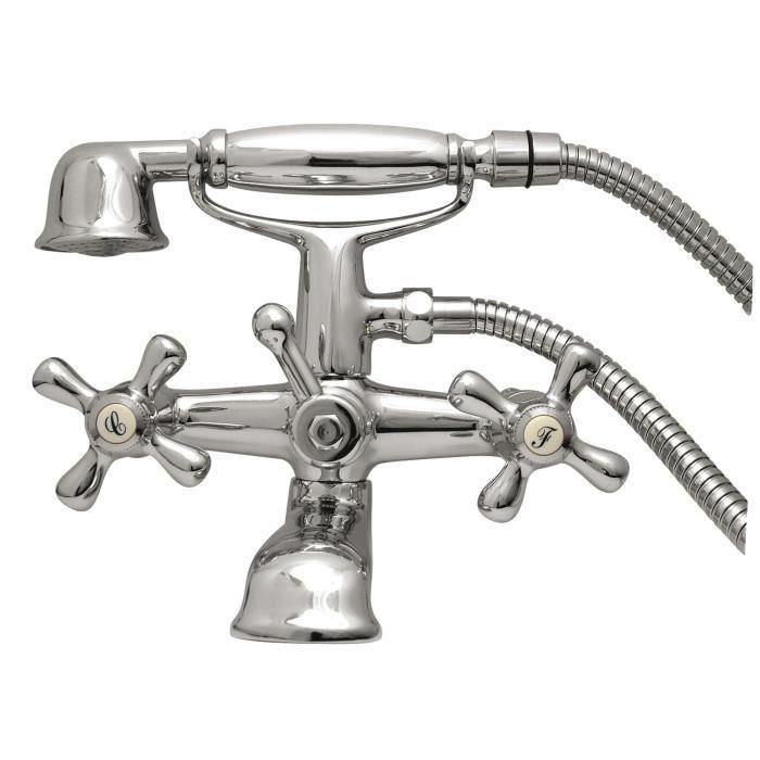 Columna de Ducha Rousseau Beverley Metal Latón 15 cm Grifo Bimando 0 Columna de Ducha Rousseau Beverley Metal Latón 15 cm Grifo Bimando 0