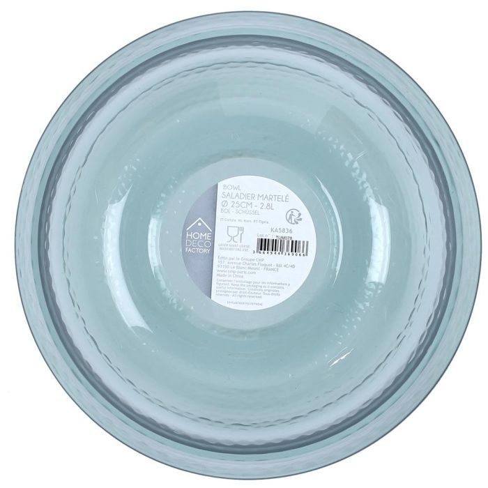 Home Deco Factory Ensaladera Poliestiren Diámetro 25 cm Plástico Martillado Colores Surtidos 1