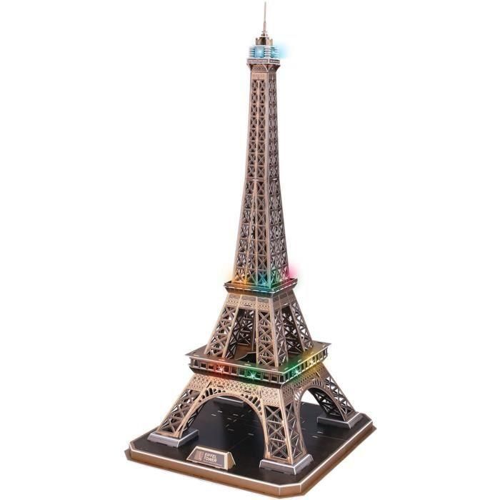 Explora AAALY36025 Rompecabezas 3D iluminado Torre Eiffel, Juego de construcción de 84 piezas, para 8 años en adelante 2