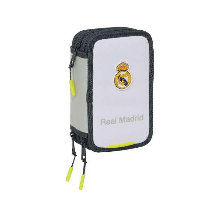 Safta Plumier Escolar Triple 37 Piezas Real Madrid 1ª Equipación 25/26 195x125x55 mm Safta Plumier Escolar Triple 37 Piezas Real Madrid 1ª Equipación 25/26 195x125x55 mm