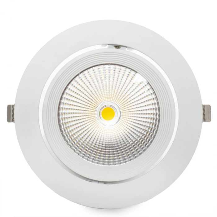 BX3 Light Foco Downlight LED 30W 3000Lm Orientable UGR17 4200K 50000H [BX3-30W-G-W] - Luminaria Empotrable Blanco Frío para Oficinas, Tiendas