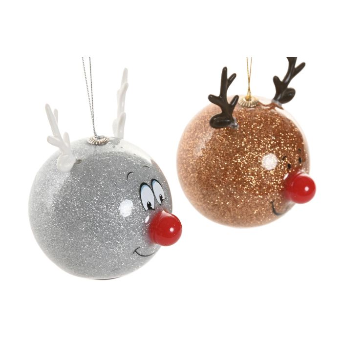 Decoracion Colgante Navidad Moderna DKD Home Decor Dorado Plateado 9.5 x 10.5 x 8 cm (6 Unidades) 2 Decoracion Colgante Navidad Moderna DKD Home Decor Dorado Plateado 9.5 x 10.5 x 8 cm (6 Unidades) 2