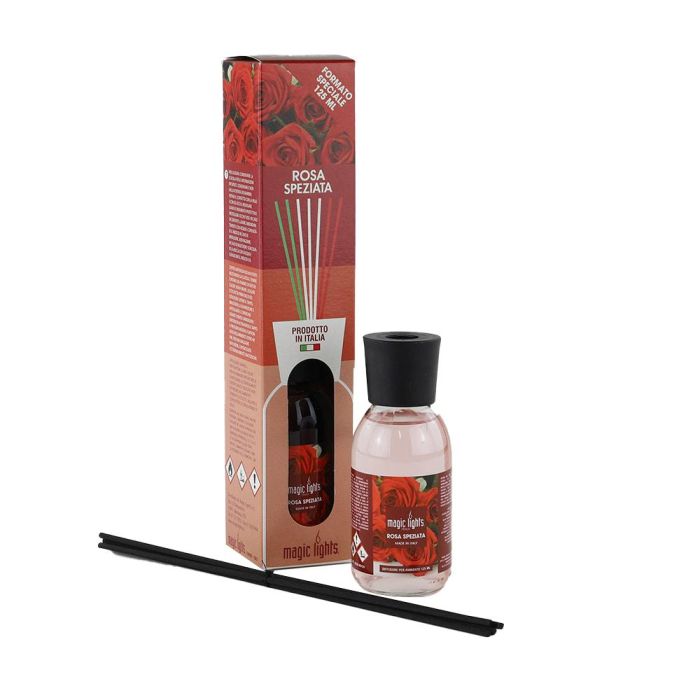 Magic Lights Difusor de Aroma Mikado Rosa Especiada 125 ml Ambientador 0 Magic Lights Difusor de Aroma Mikado Rosa Especiada 125 ml Ambientador 0