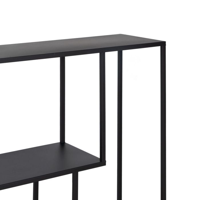 Estantería 65 x 25 x 110 cm Negro Metal 6 Estantería 65 x 25 x 110 cm Negro Metal 6