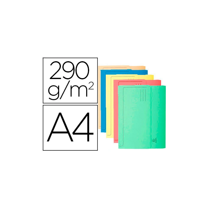 Exacompta Subcarpeta Cartulina con Bolsa DIN A4 Colores Surtidos 290 gr Certificado Blue Angel 0 Exacompta Subcarpeta Cartulina con Bolsa DIN A4 Colores Surtidos 290 gr Certificado Blue Angel 0