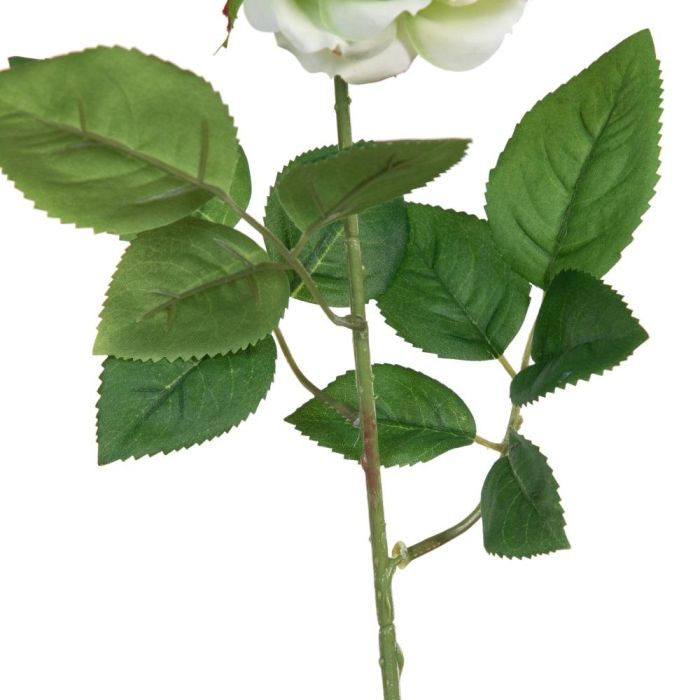 Flor Rosa Verde Artificial Decoración 14 X 16 X 43 cm