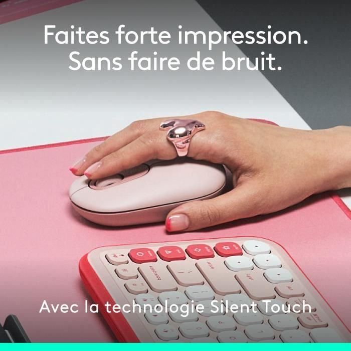 Ratón Logitech POP Rosa 4 Ratón Logitech POP Rosa 4
