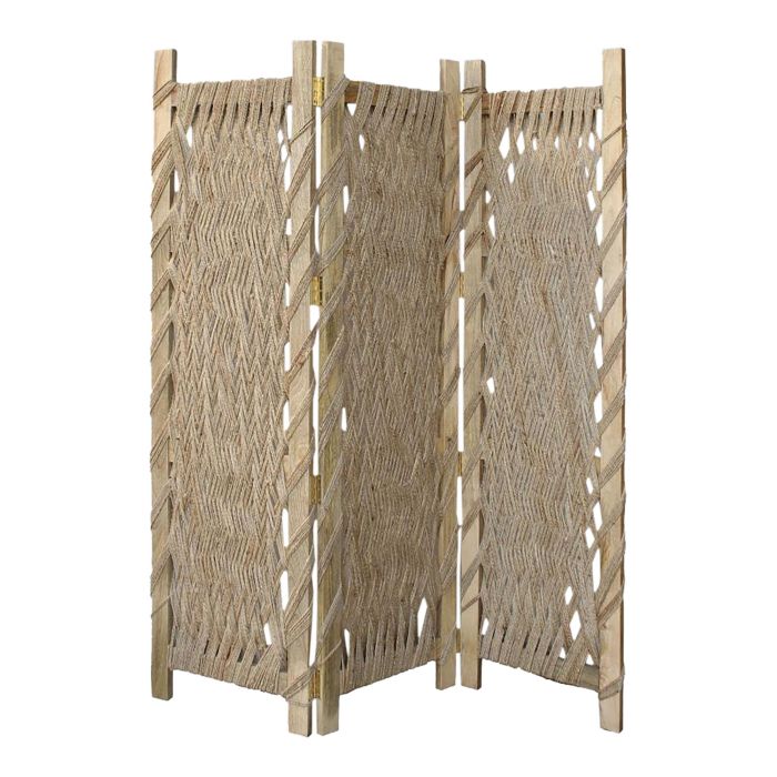 Biombo Balines DKD Home Decor Natural 2.5 x 183 x 151 cm